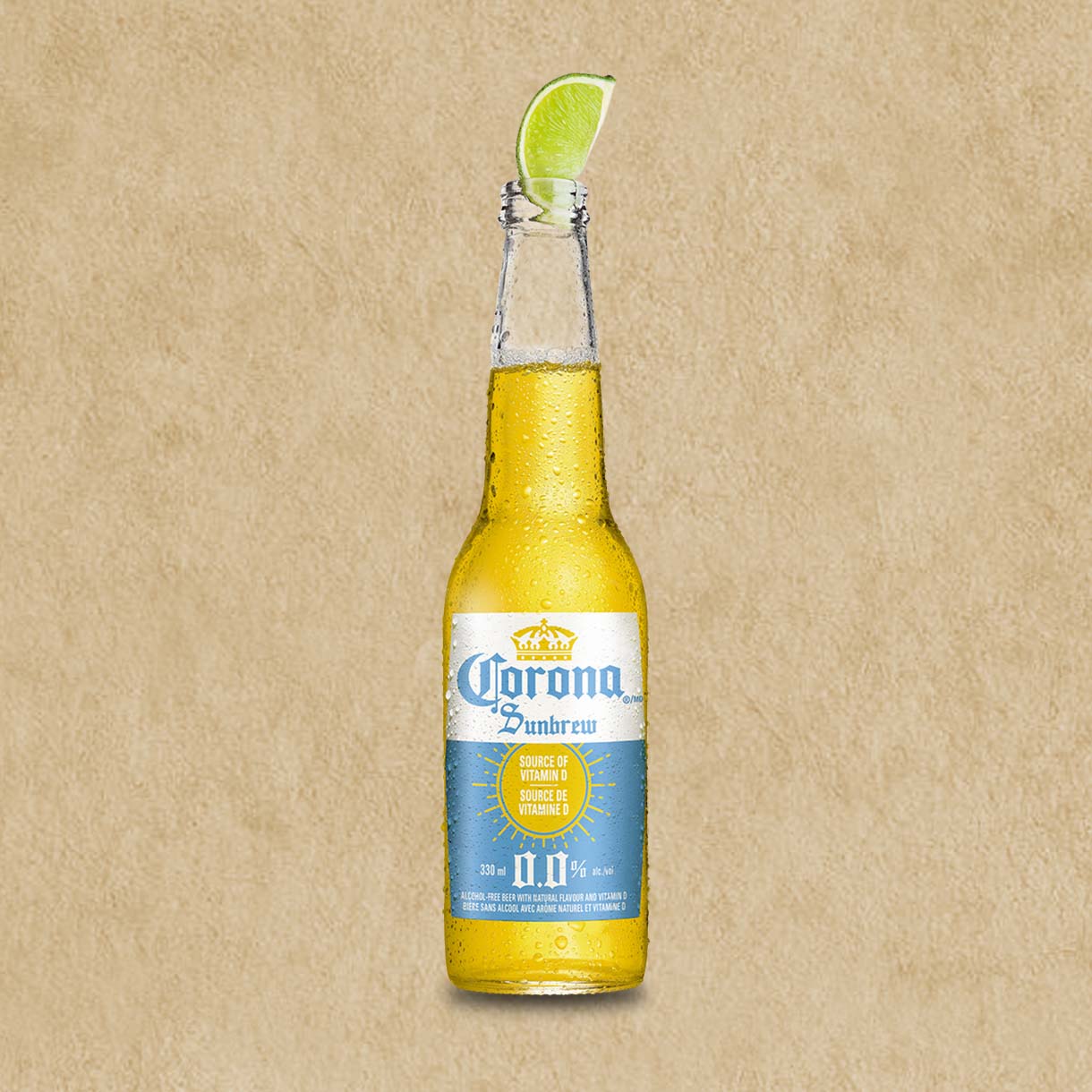 Bottle of Corona Sunbrew Beer Non Alcoholic
